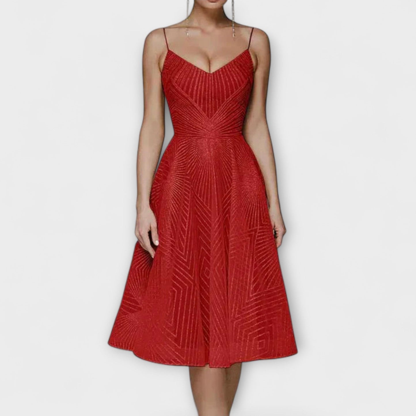 Elli - Damen Luxuskleid mit Stickereien