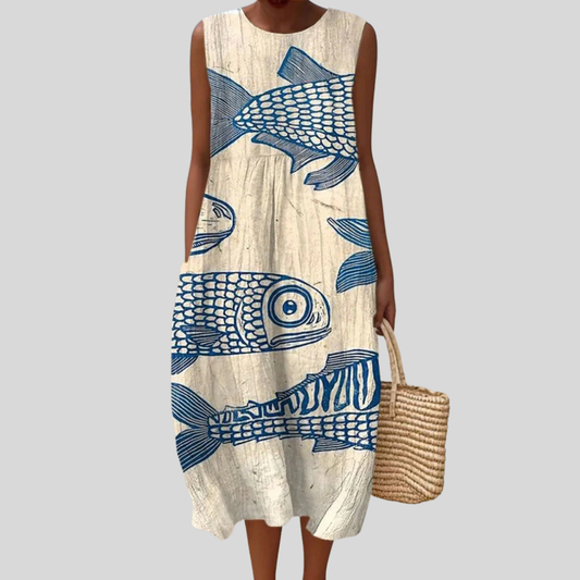 Fliessendes und bequemes Kleid