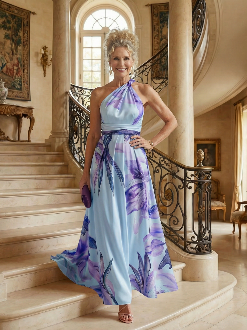 Amiel | Leichtes Blumenkleid Maxi