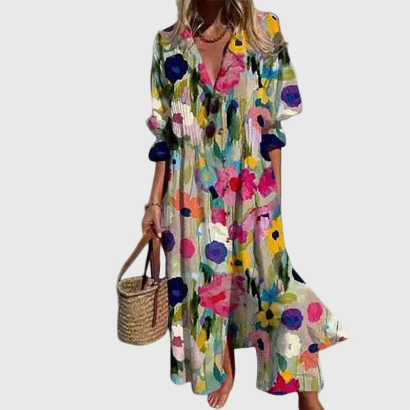 Zariah | Elegantes langes Kleid im Boho-Stil
