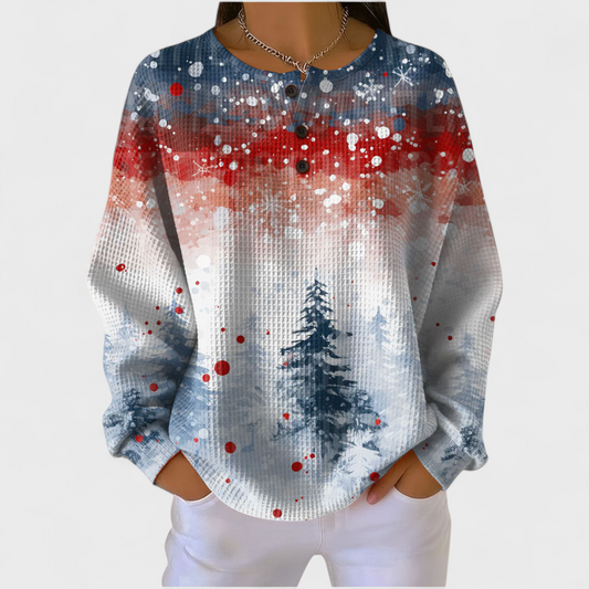 Alix - Weihnachts-Pullover mit weichem Tannenbaum-Muster