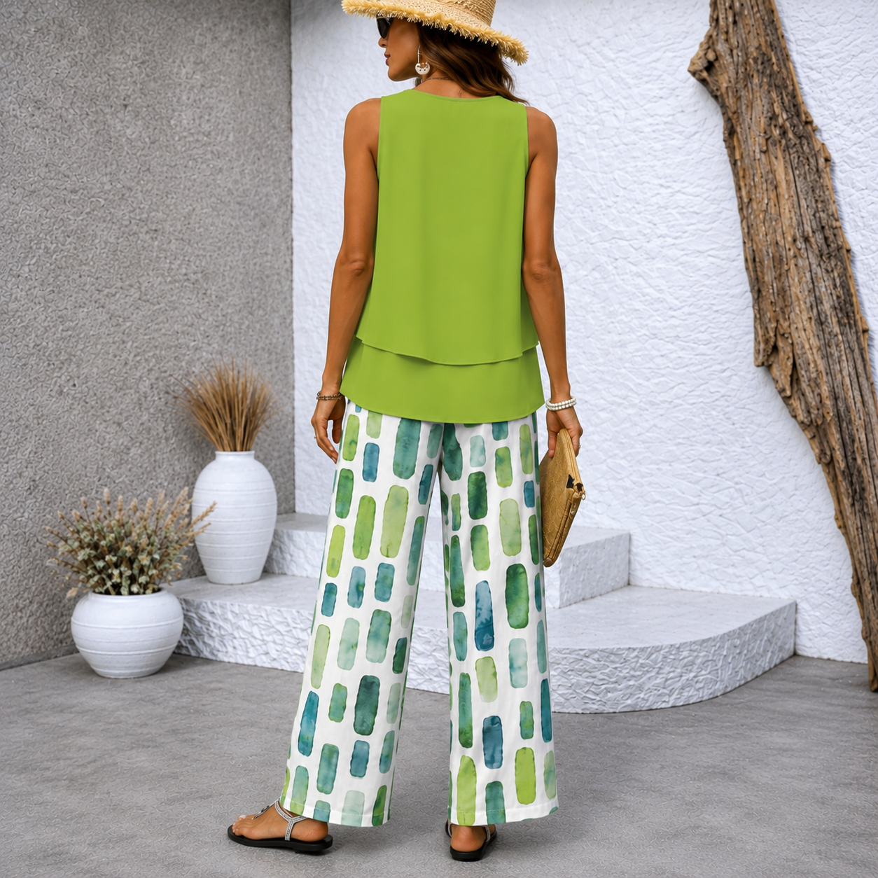 Verdalisse | Elegantes Zweiteiliges Sommeroutfit mit Weitem Hosen