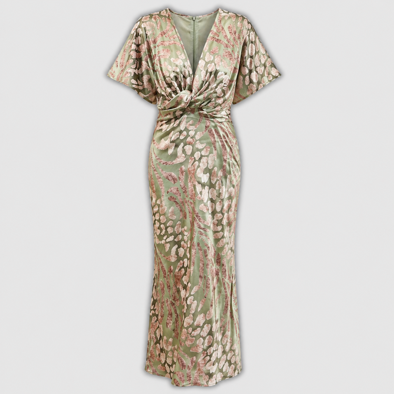 Clarandra | Kupfer Midi Kleid