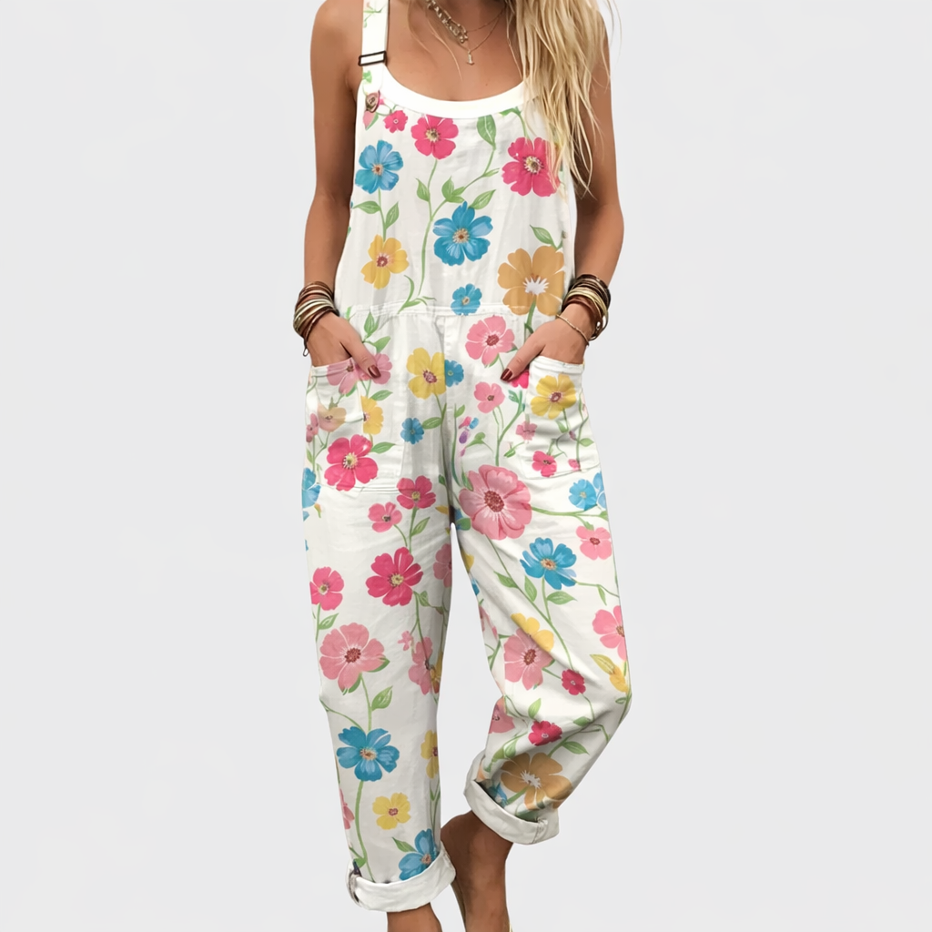 Bequemer Bedruckter Jumpsuit