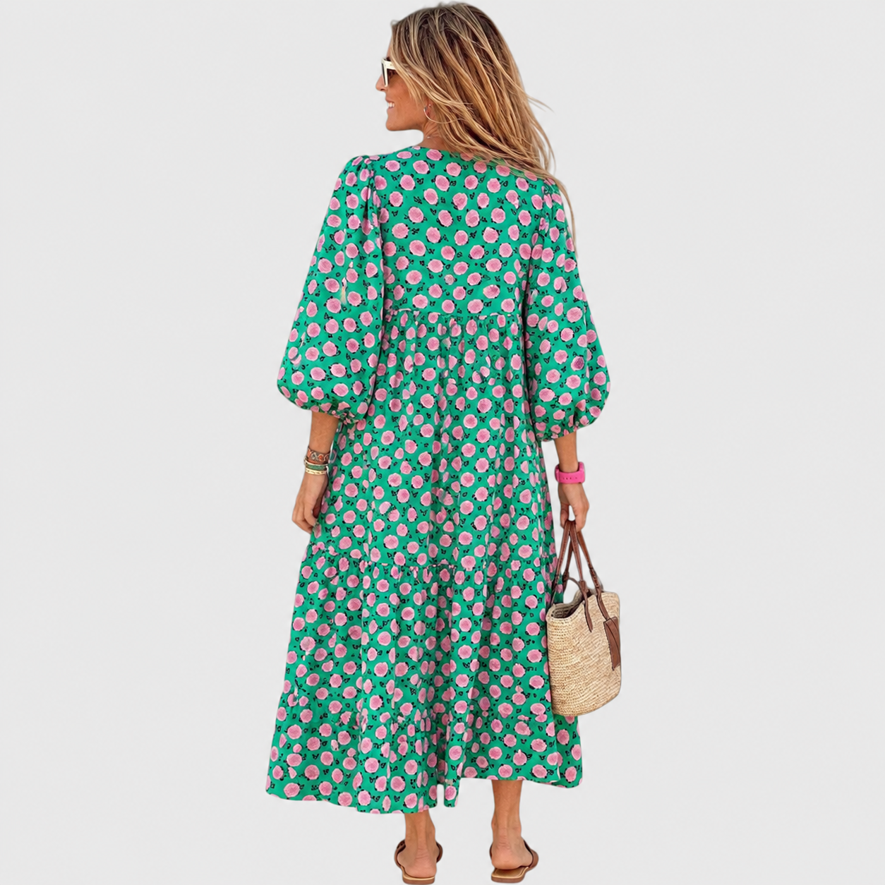 Fleur | Entspannendes Maxikleid mit Kimonoärmeln