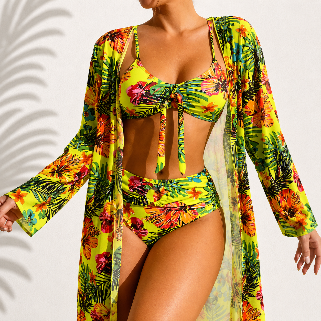 DELACROIX | Elegante Tropicale Marie 3-teiliges Bikini