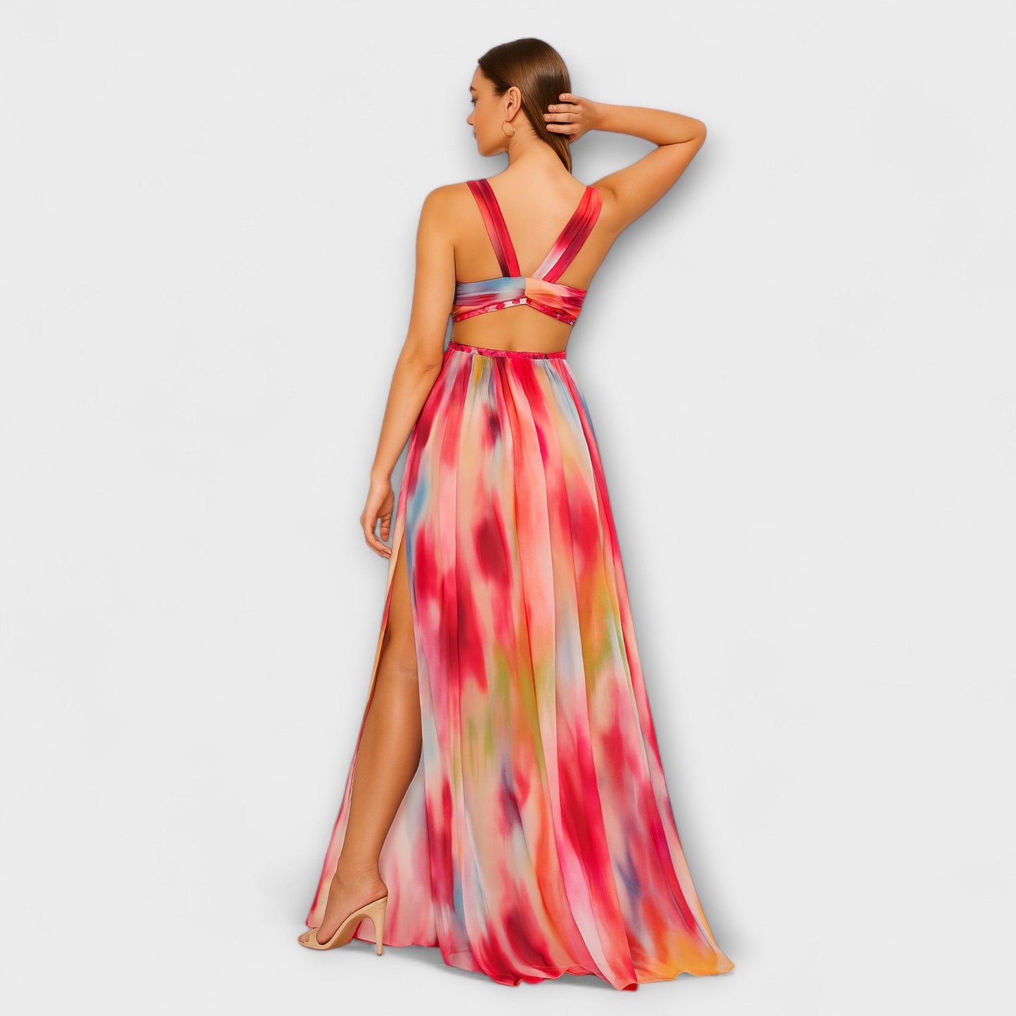 Freya - Gemaltes Maxikleid