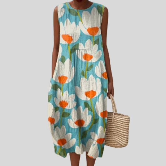 Fliessendes und bequemes Kleid