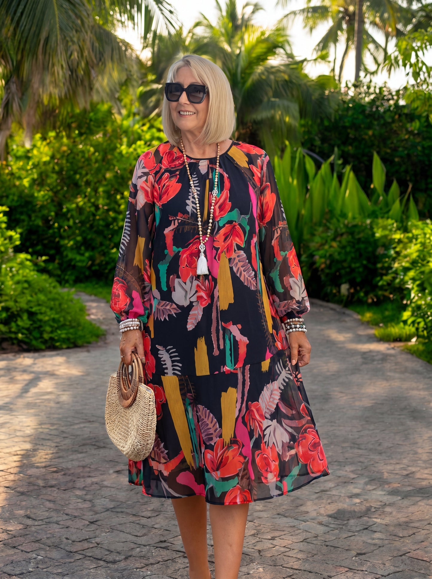 Florida – Elegantes Blumenkleid
