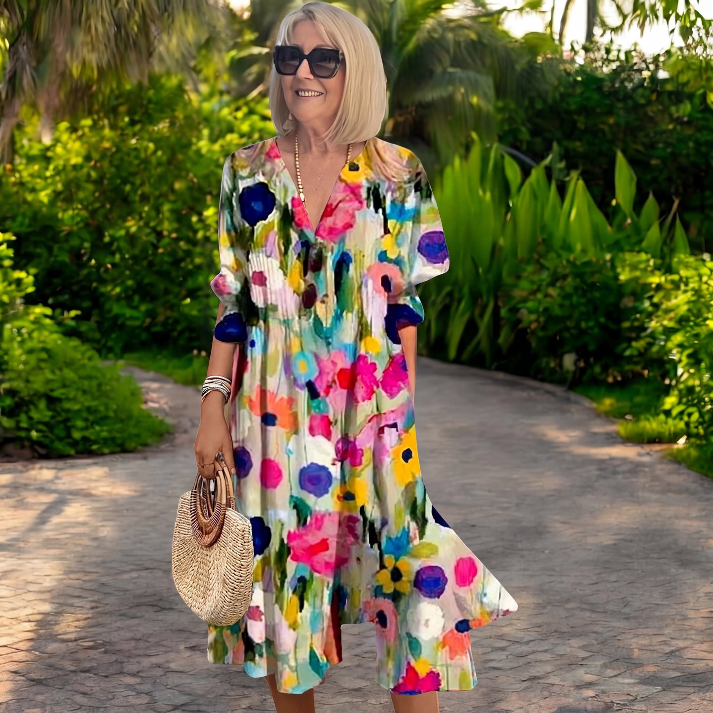 Zariah | Elegantes langes Kleid im Boho-Stil