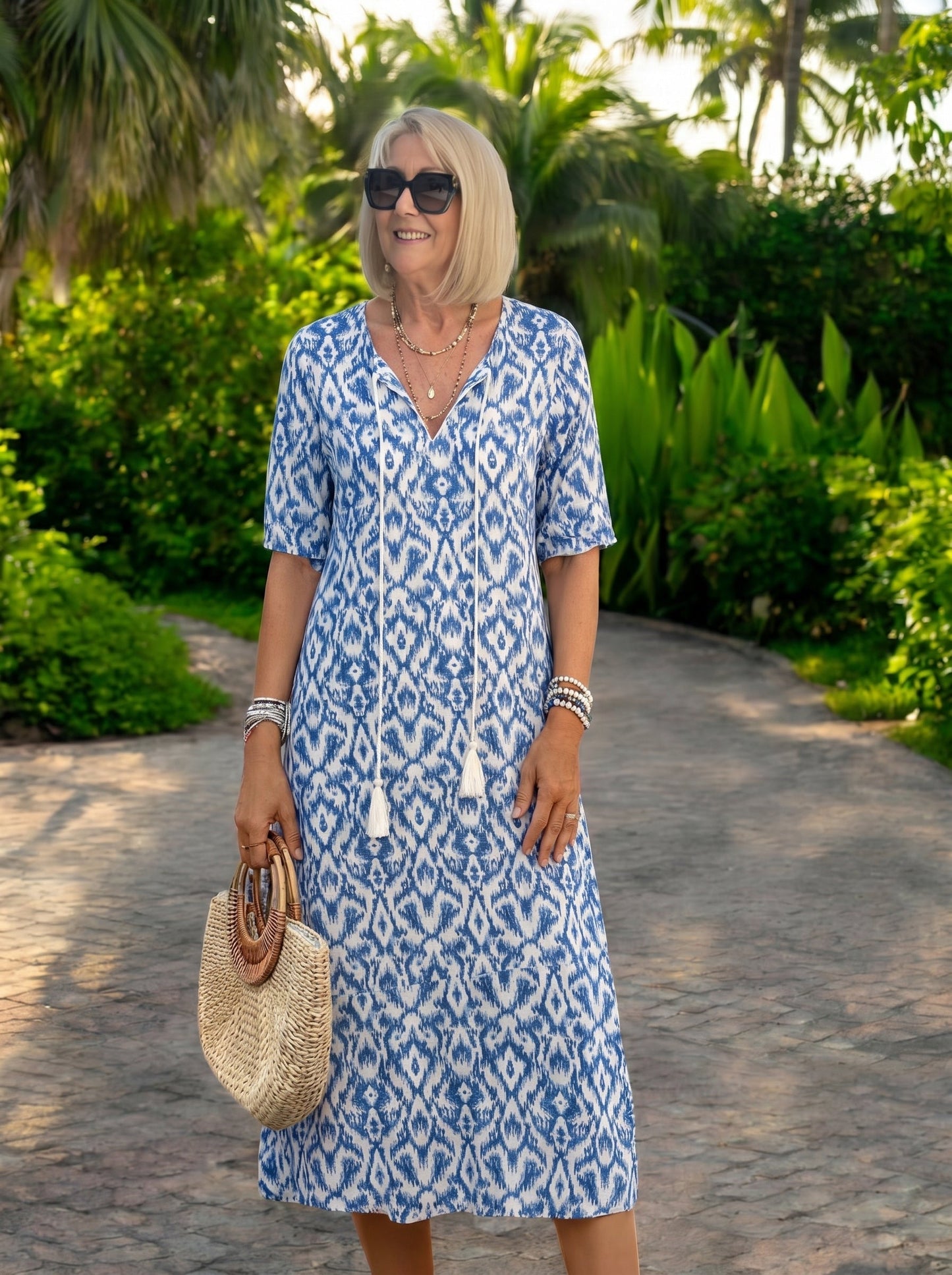 Luna | Lässiges Boho-Midi-Kleid