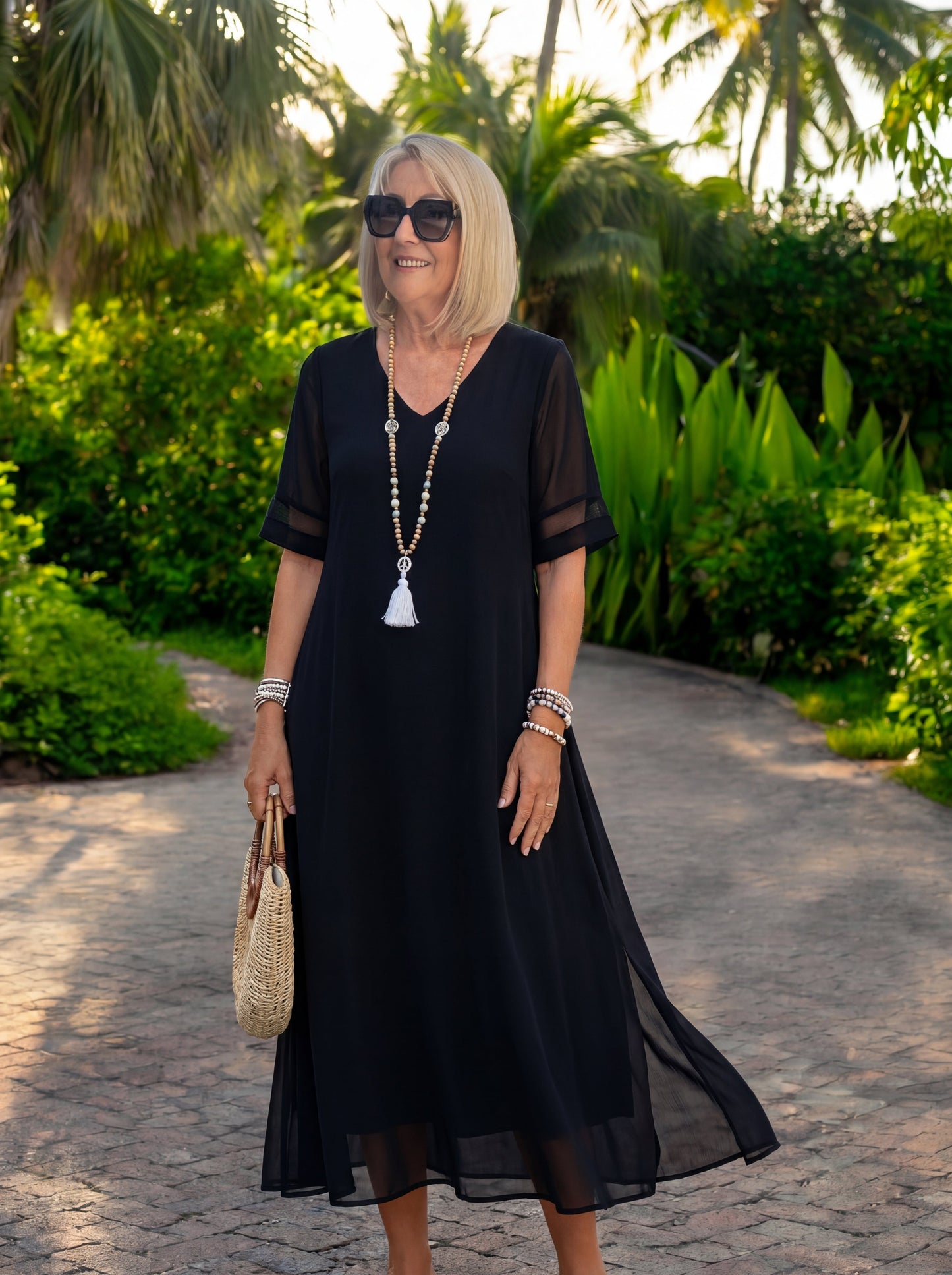 Auris – Figurfreundliches Midi-Kleid