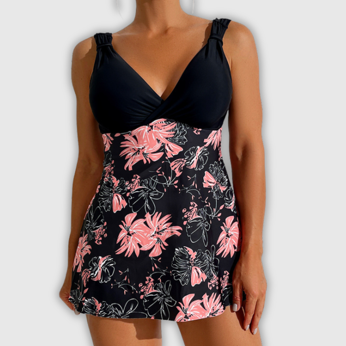 Franziska | Elegantes Badekleid mit Blumenprint