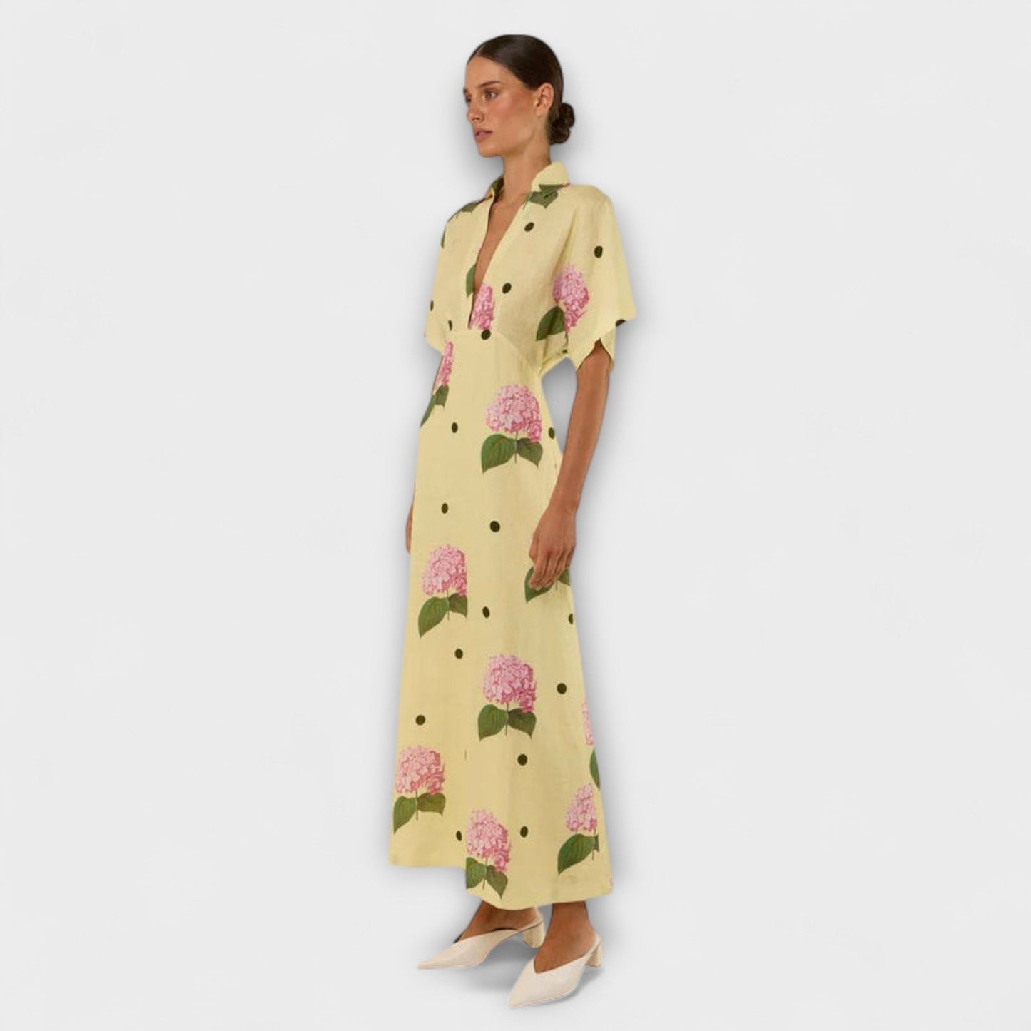 Kayla - Langes Fliessendes Kleid