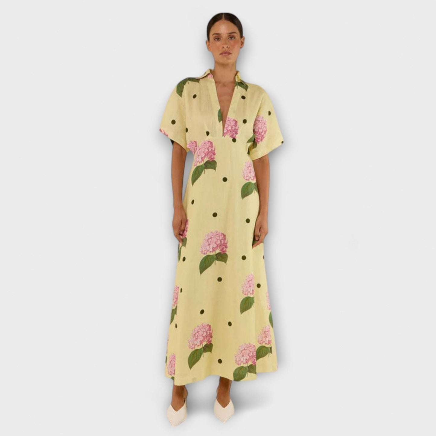 Kayla - Langes Fliessendes Kleid