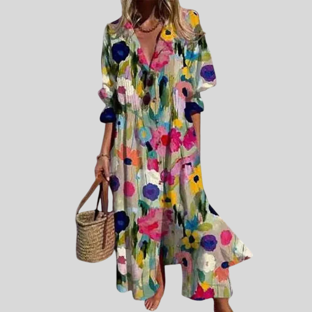 Zariah | Elegantes langes Kleid im Boho-Stil