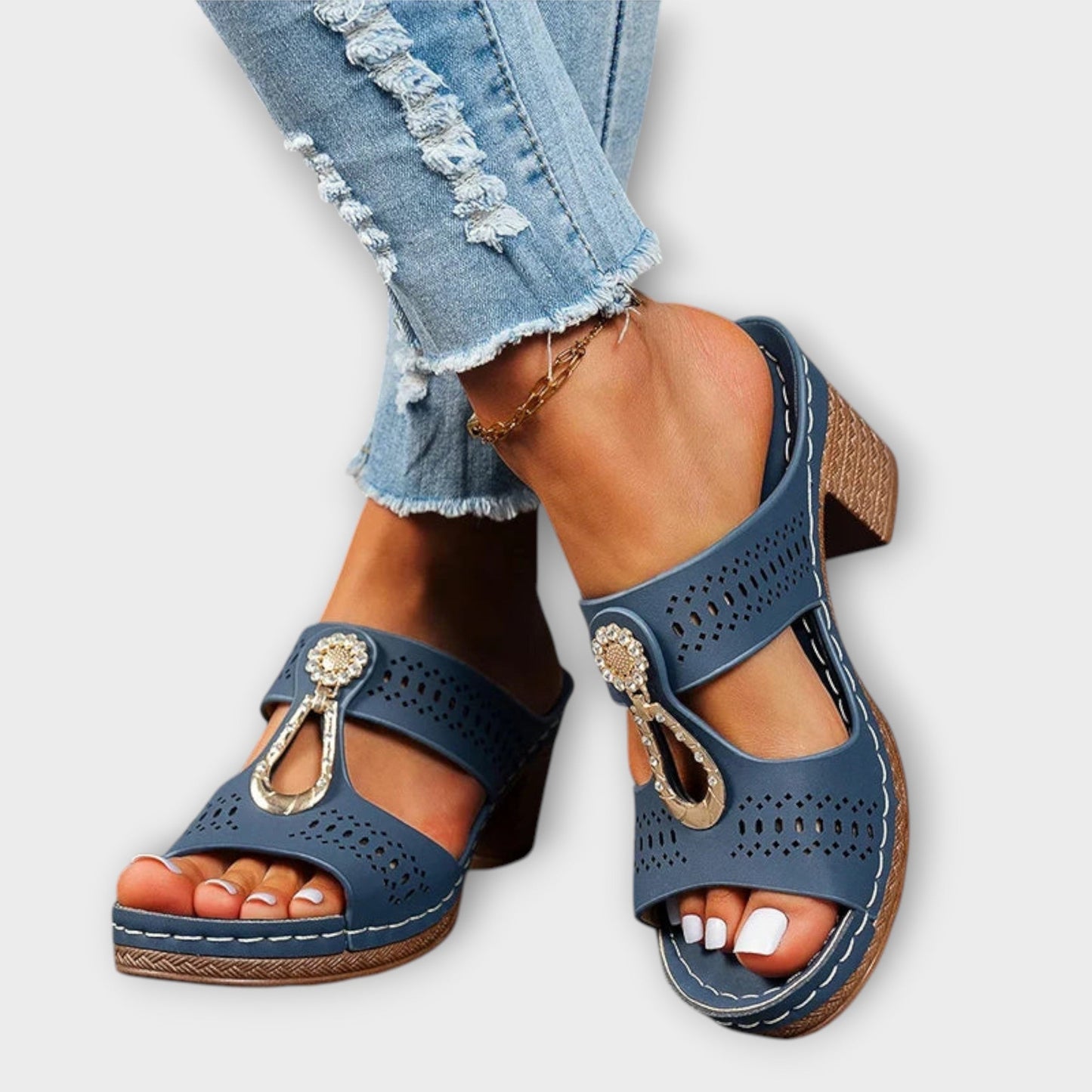 Maria - Stilvolle und Bequeme Orthopädische Sandalen