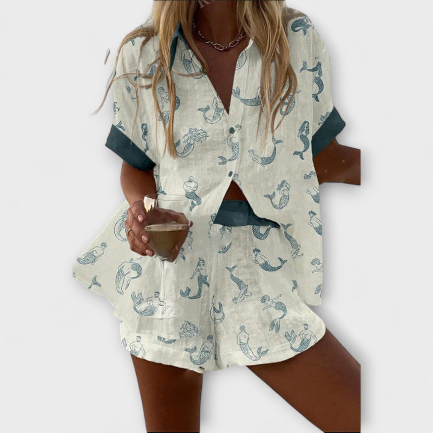 Camila - Set Meerjungfrau-Print