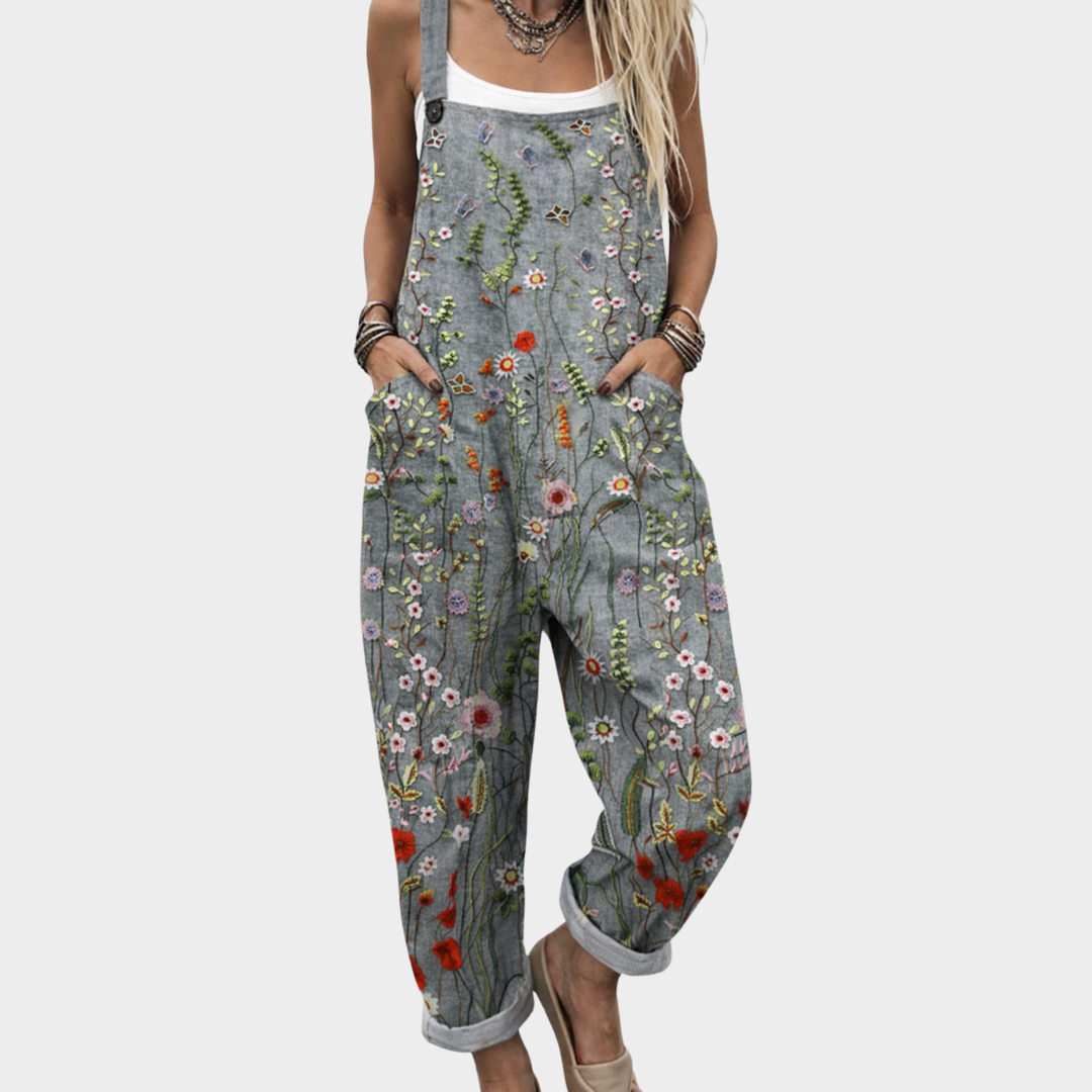 Isla™ | Latzhose mit gestreutem Blumenmuster