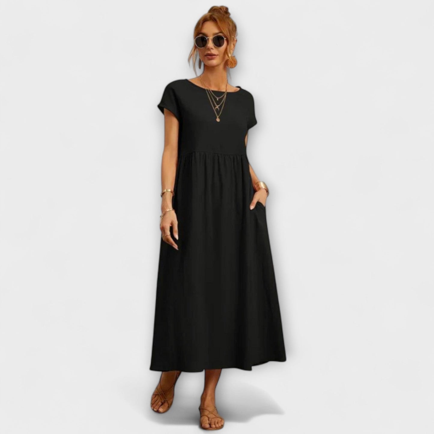 Elena | Leichtes Sommerkleid mit Taschen