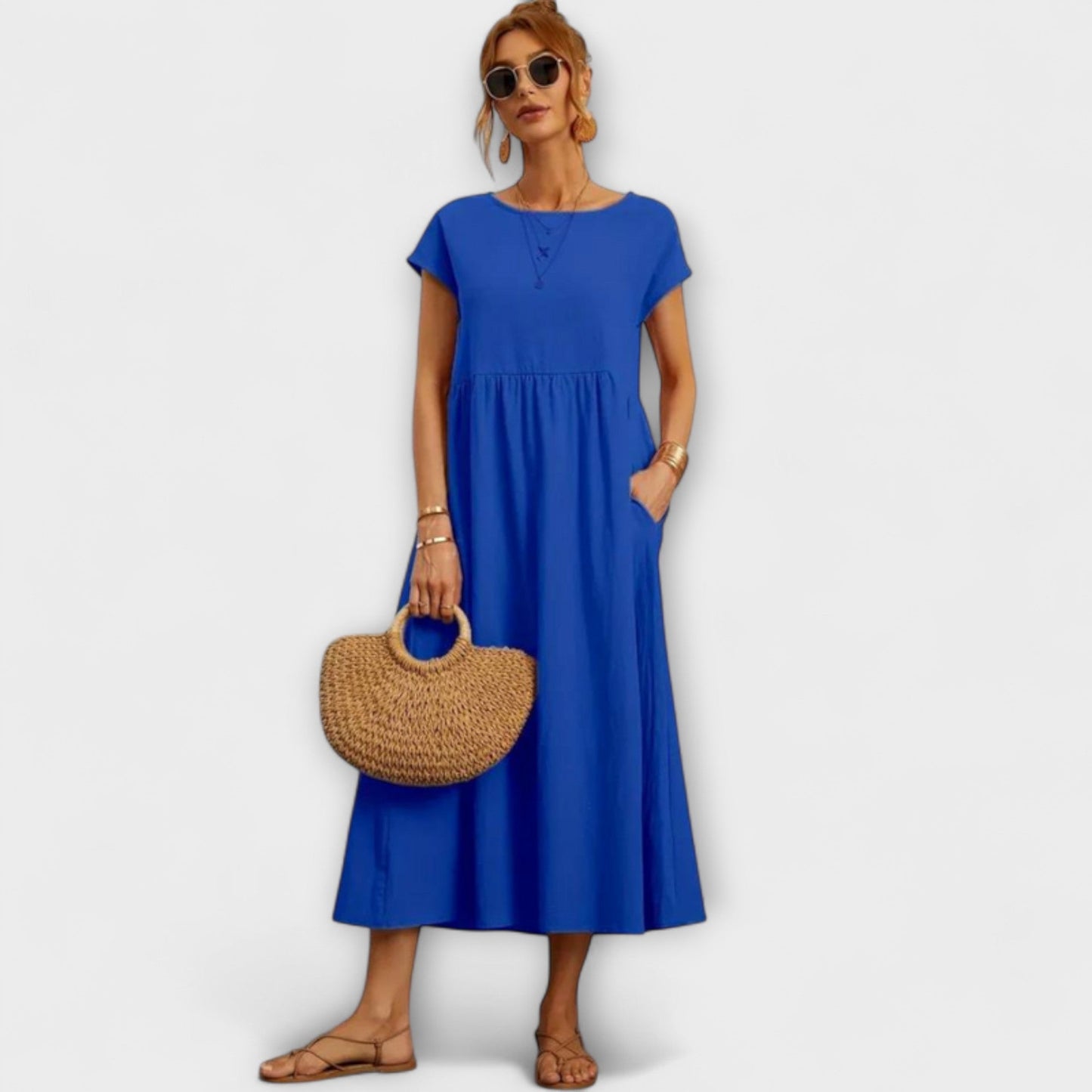 Elena | Leichtes Sommerkleid mit Taschen