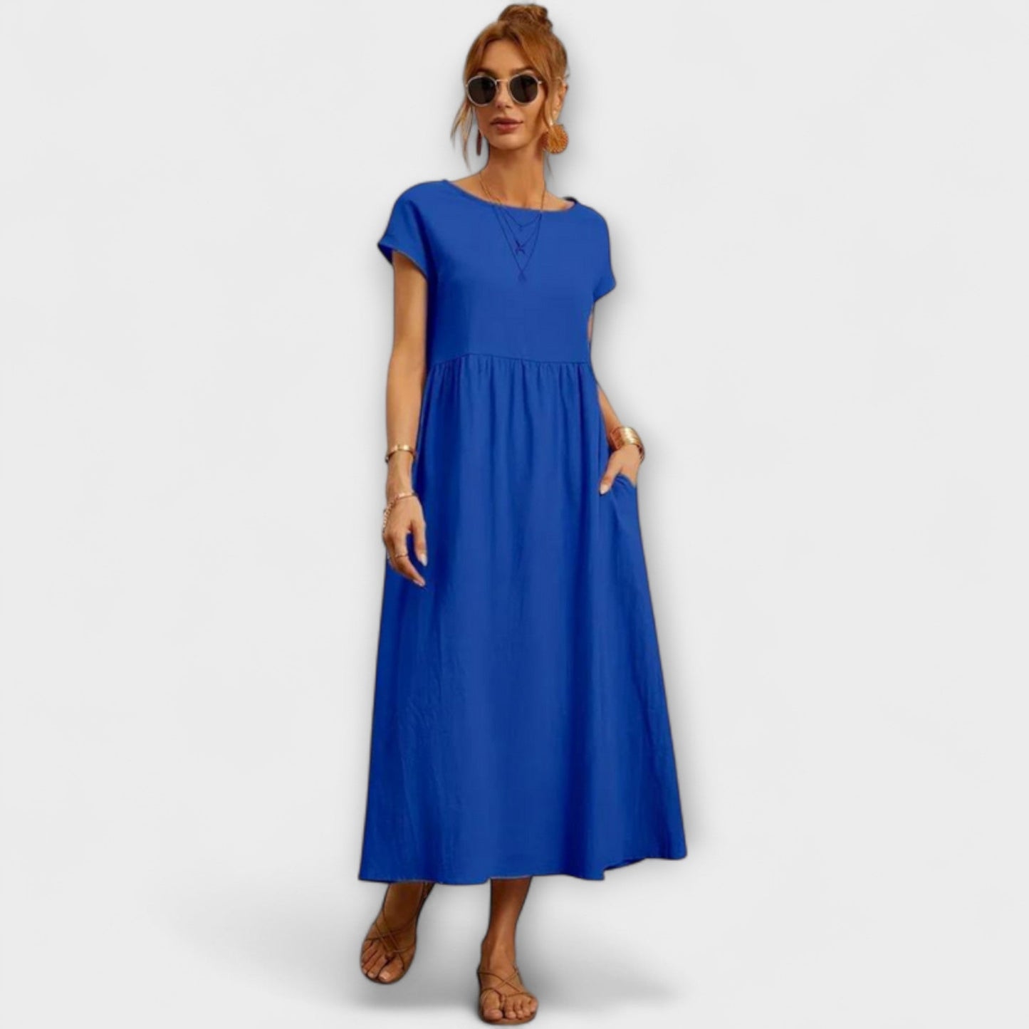 Elena | Leichtes Sommerkleid mit Taschen