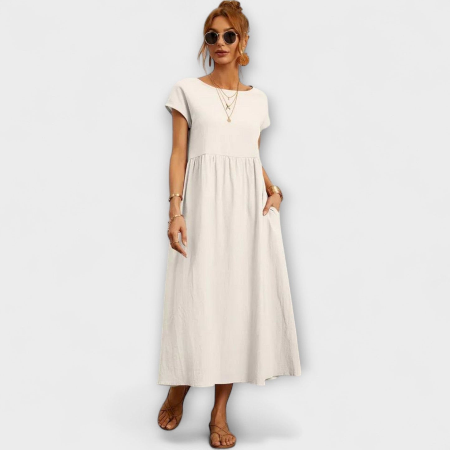 Elena | Leichtes Sommerkleid mit Taschen