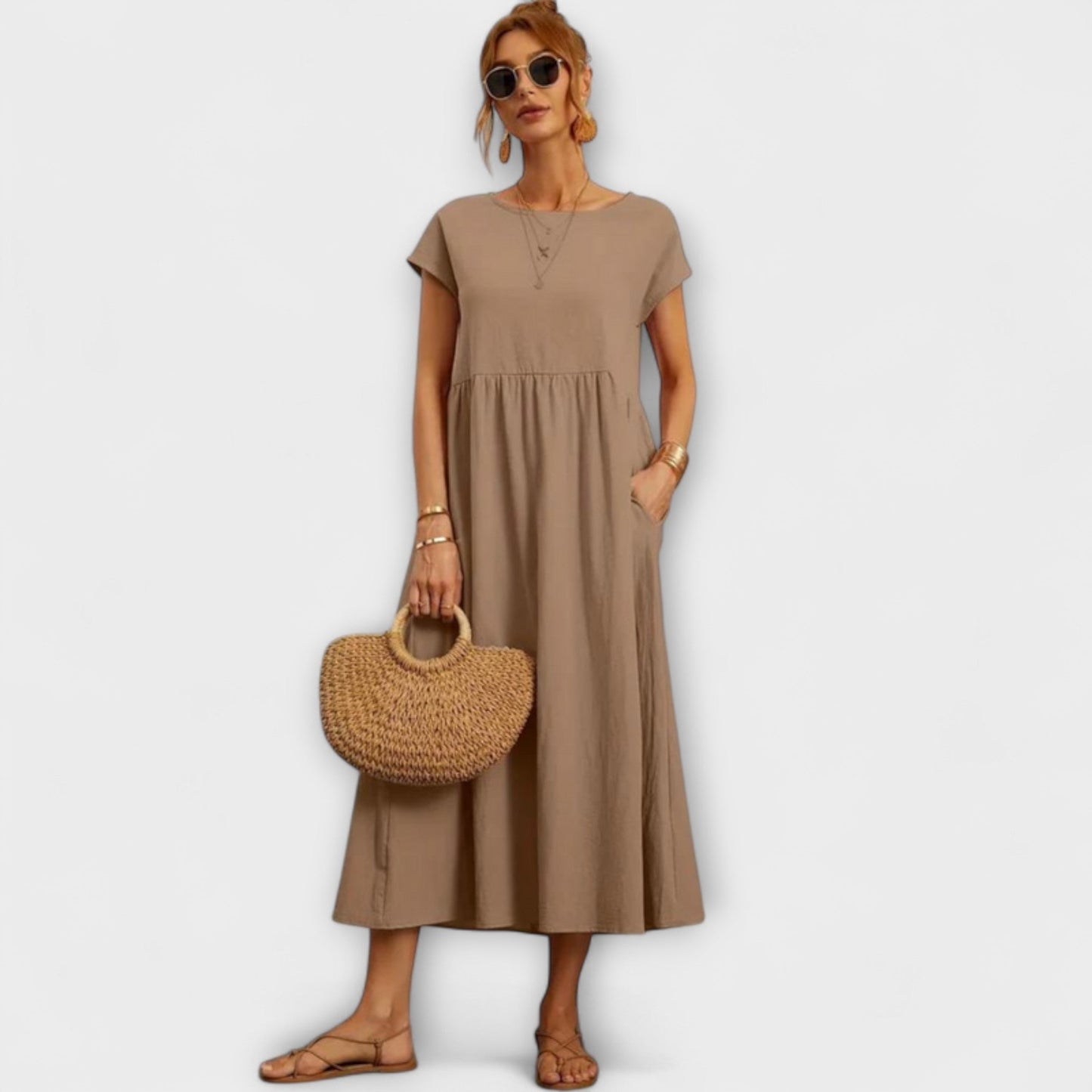 Elena | Leichtes Sommerkleid mit Taschen