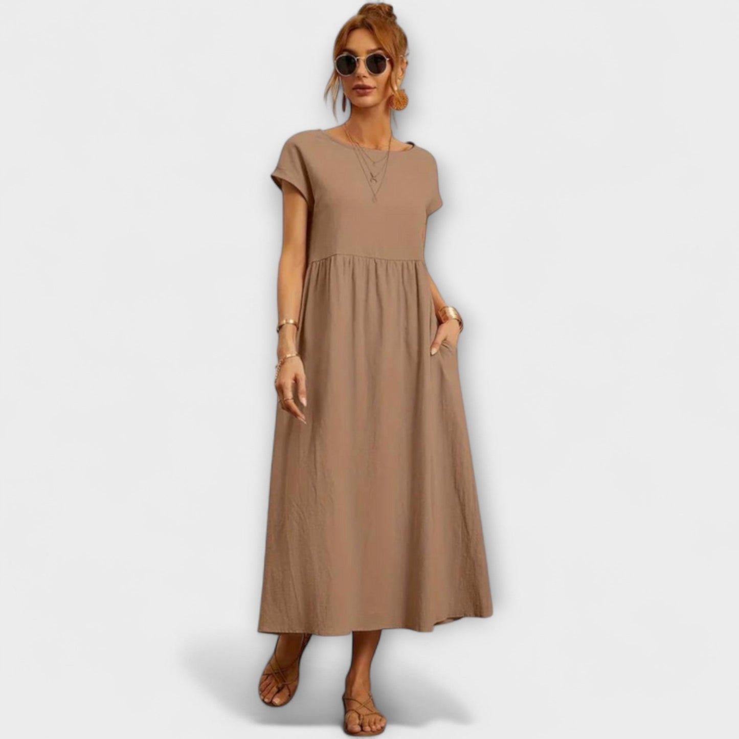 Elena | Leichtes Sommerkleid mit Taschen