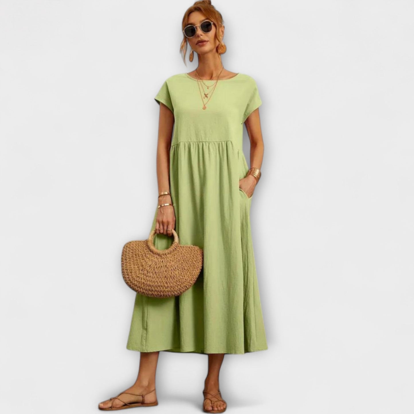 Elena | Leichtes Sommerkleid mit Taschen