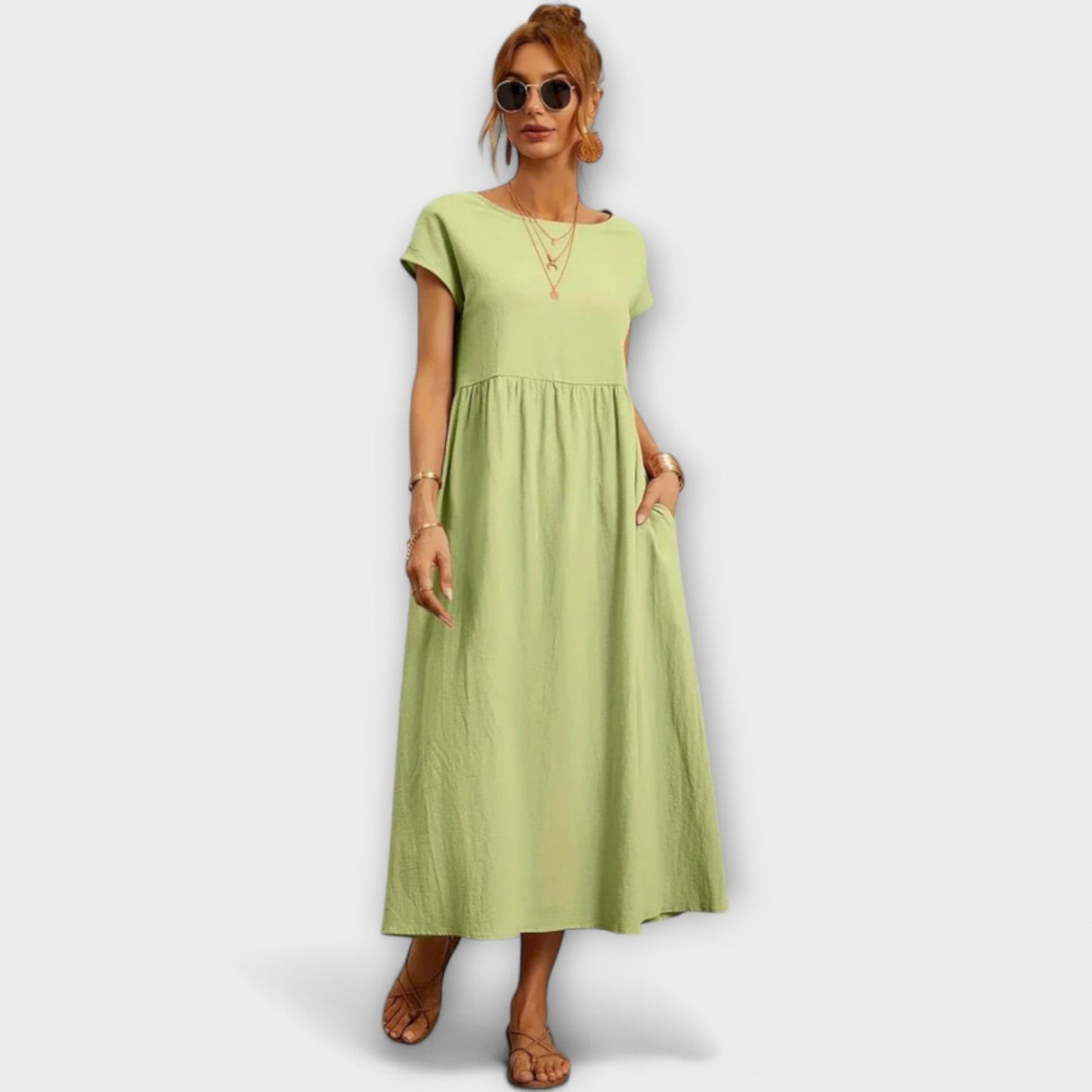 Elena | Leichtes Sommerkleid mit Taschen