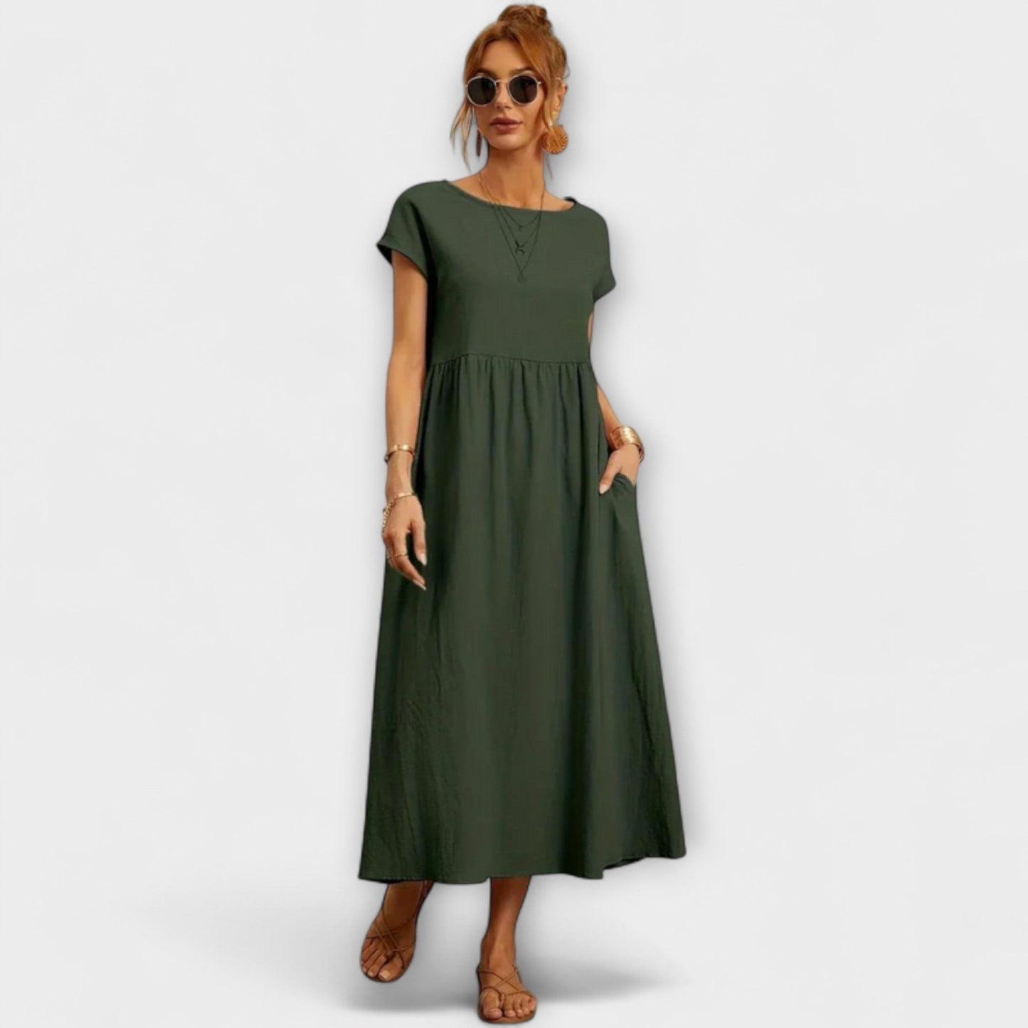 Elena | Leichtes Sommerkleid mit Taschen