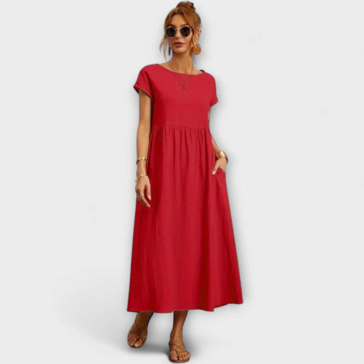Elena | Leichtes Sommerkleid mit Taschen