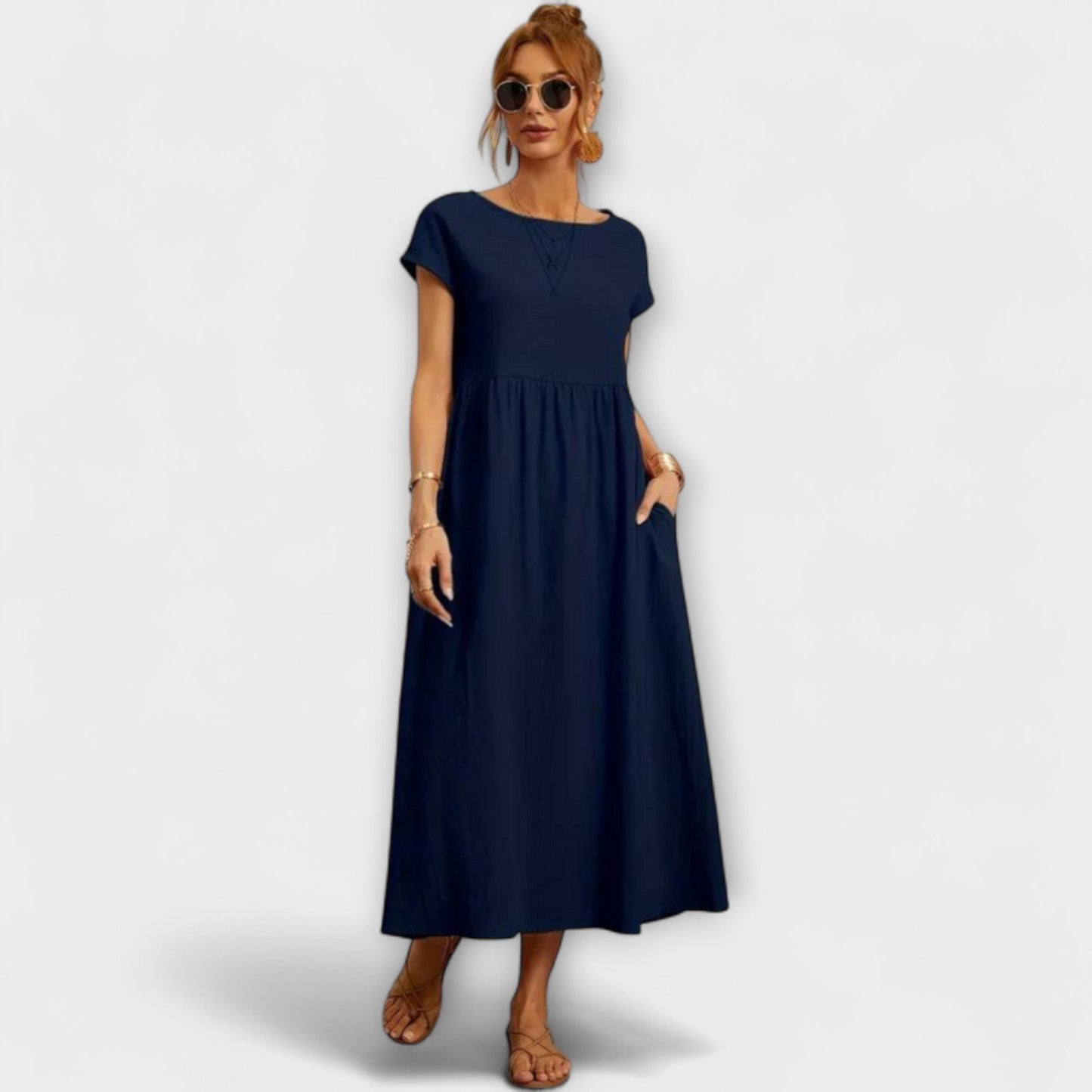 Elena | Leichtes Sommerkleid mit Taschen