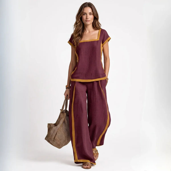 Serena – ELEGANTE KAKSIOSAINEN SETTI, pellava