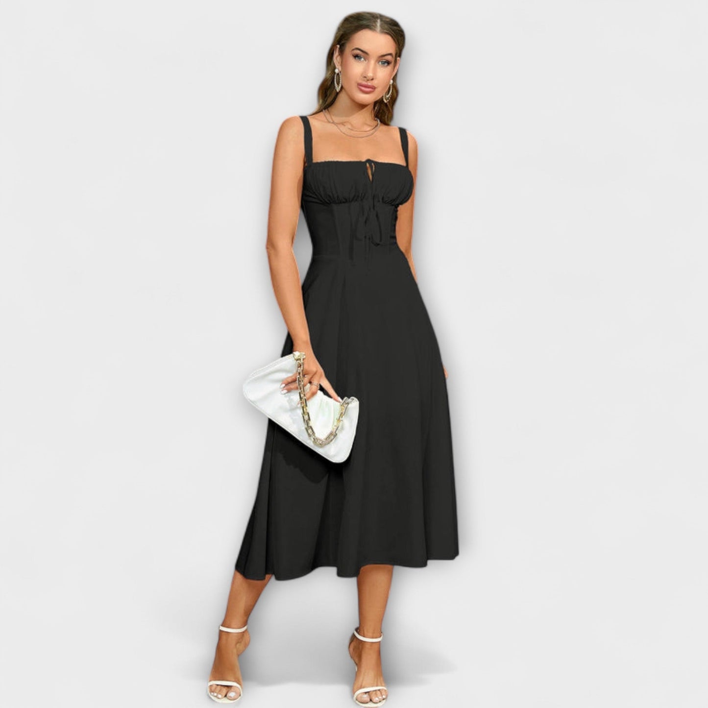 Hope - Rüschentop Kleid mit Schlitzdetail