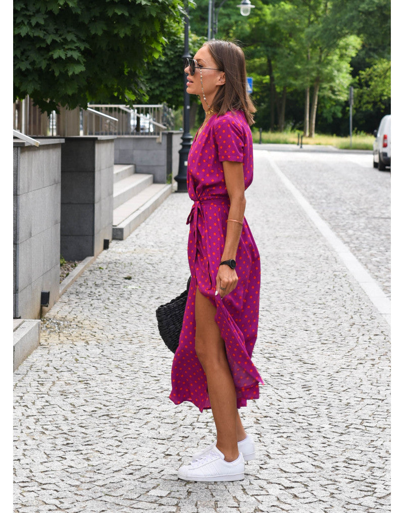Amélia - Midi-Kleid mit Blumenmuster