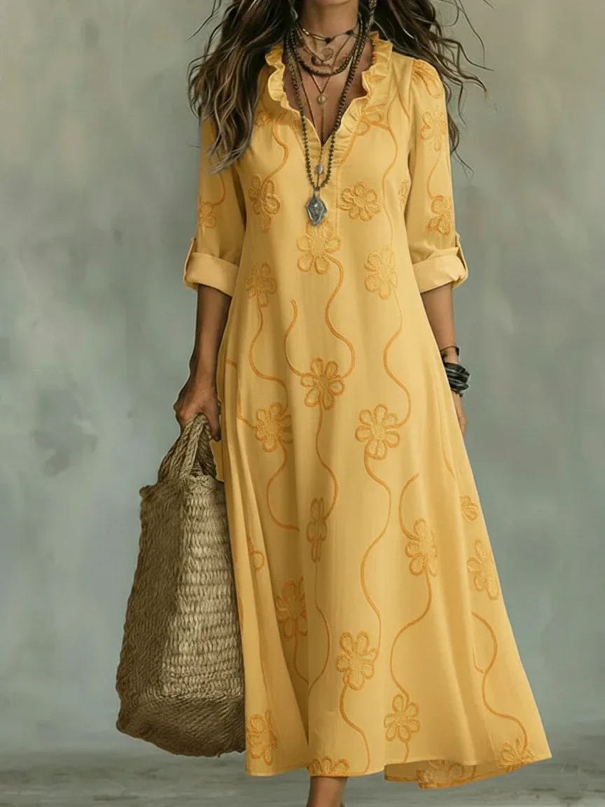 Sommerlange Blütenkleid Sienna