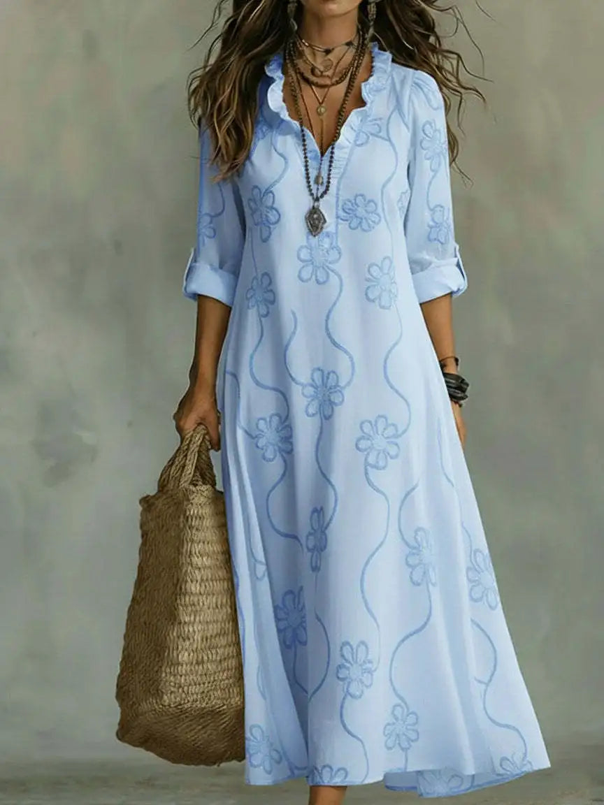 Sommerlange Blütenkleid Sienna