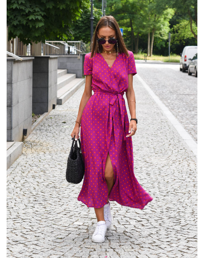 Amélia - Midi-Kleid mit Blumenmuster