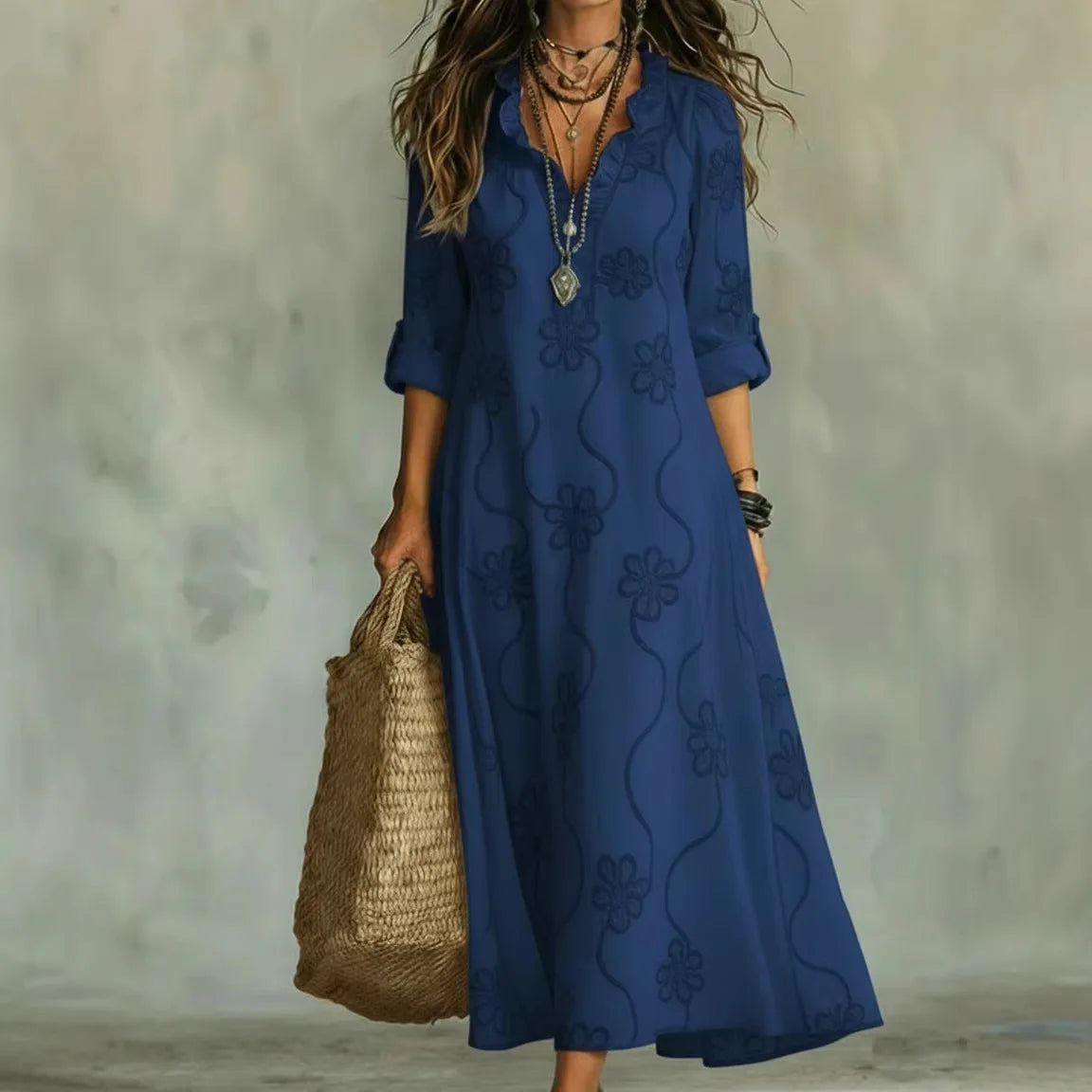 Sommerlange Blütenkleid Sienna