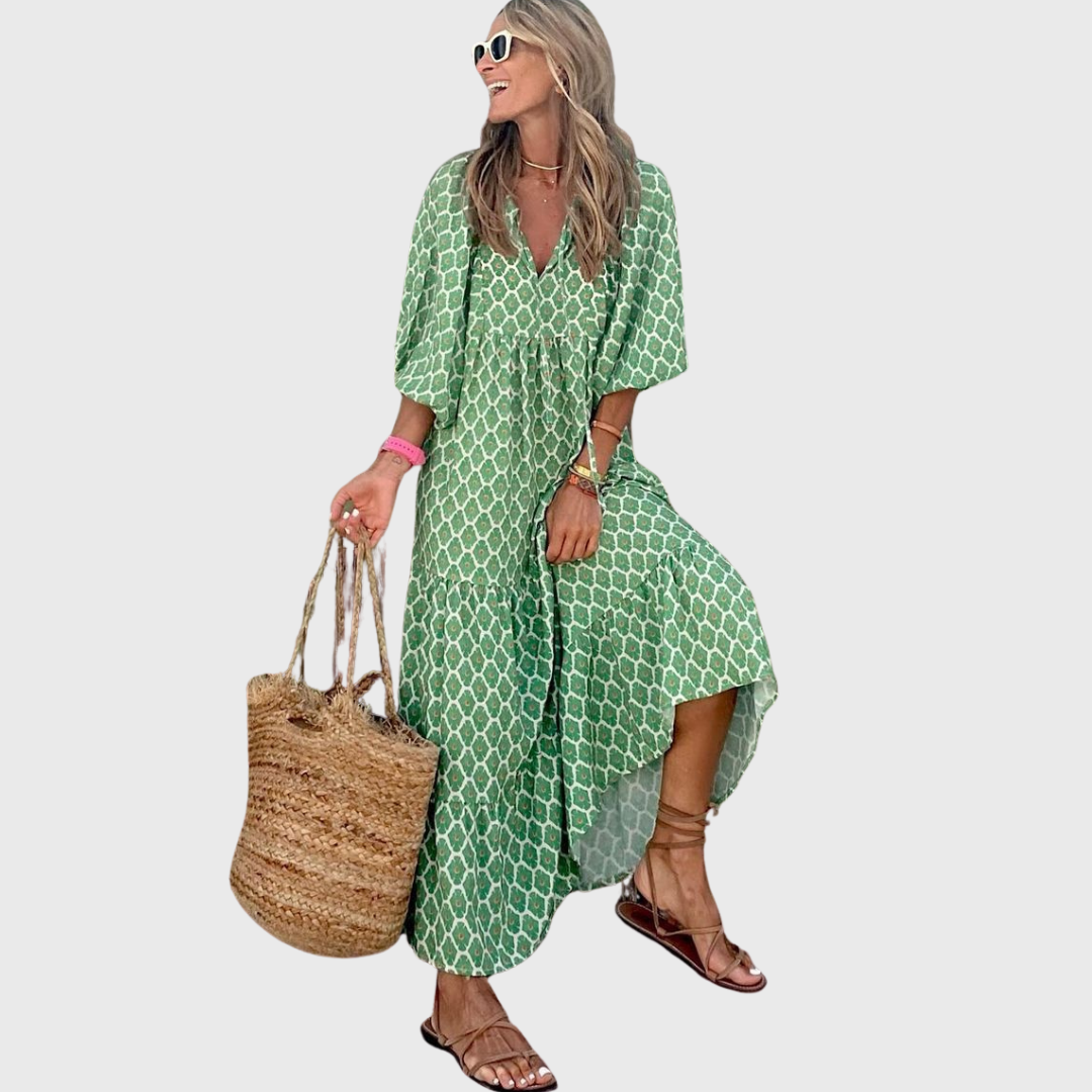 Fleur | Entspannendes Maxikleid mit Kimonoärmeln