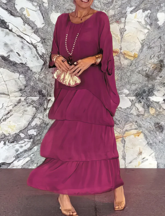Lara – Elegantes, langes und luftiges Kleid