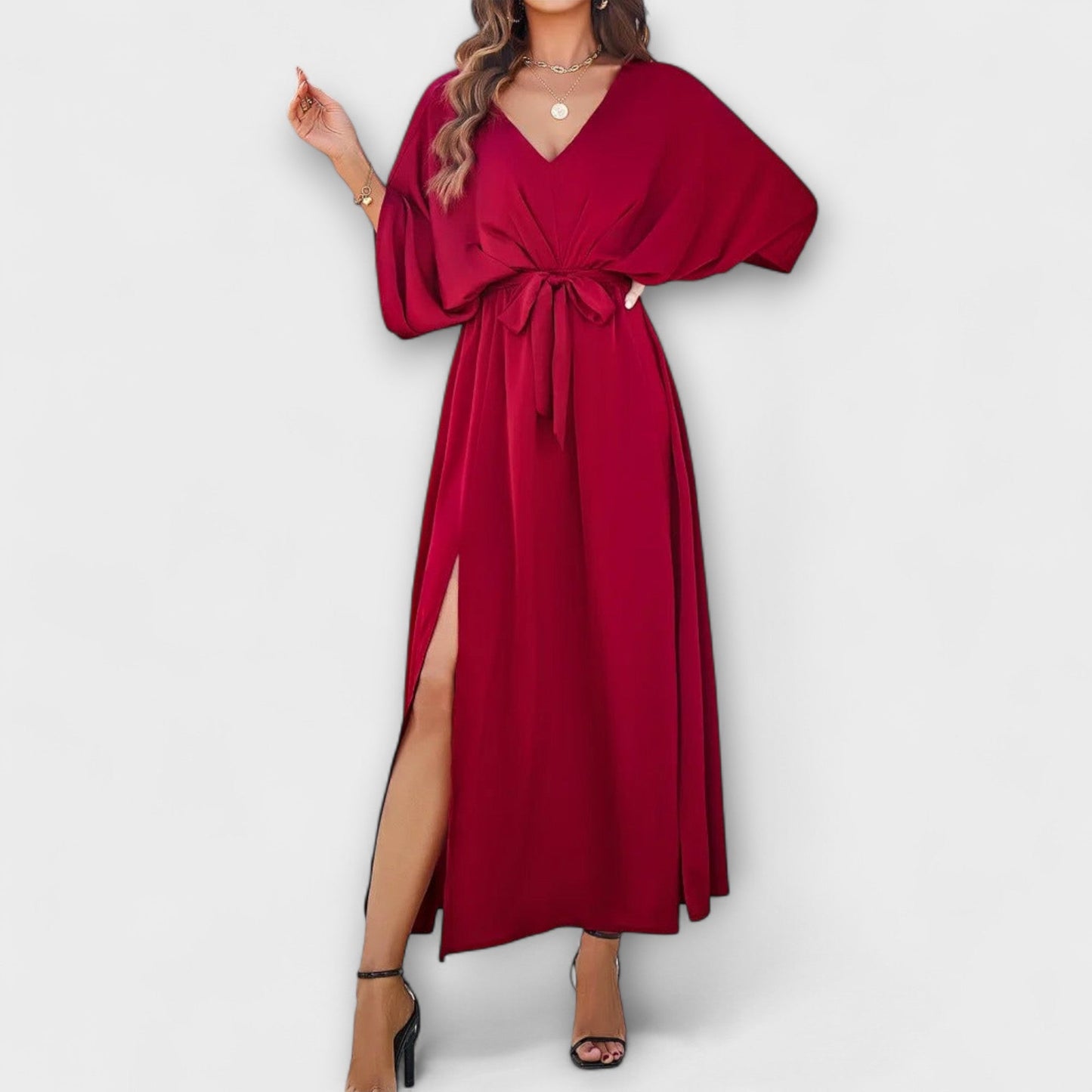 Sabrina - Maxikleid mit V-Ausschnitt