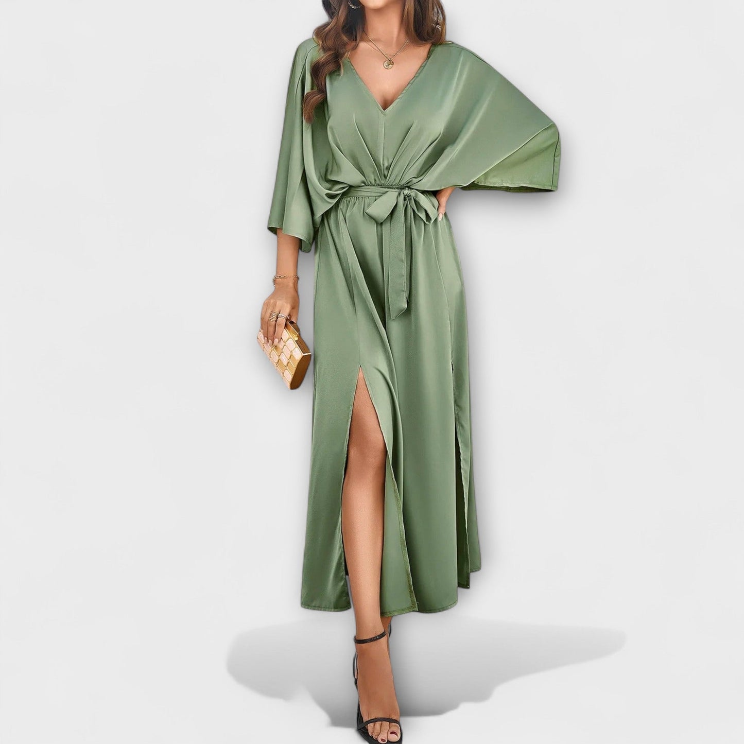Sabrina - Maxikleid mit V-Ausschnitt