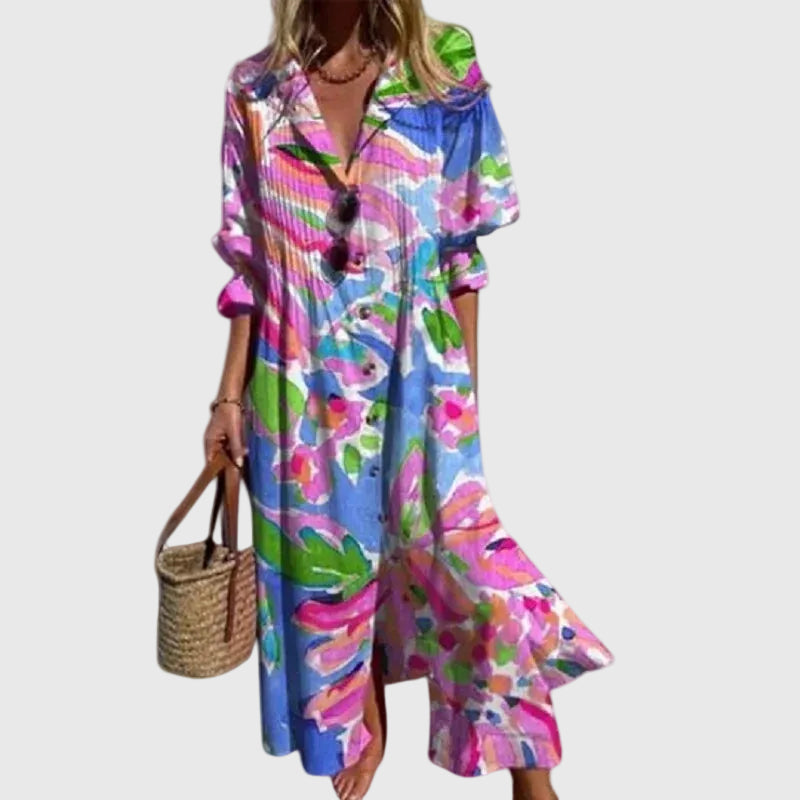 Zariah | Elegantes langes Kleid im Boho-Stil