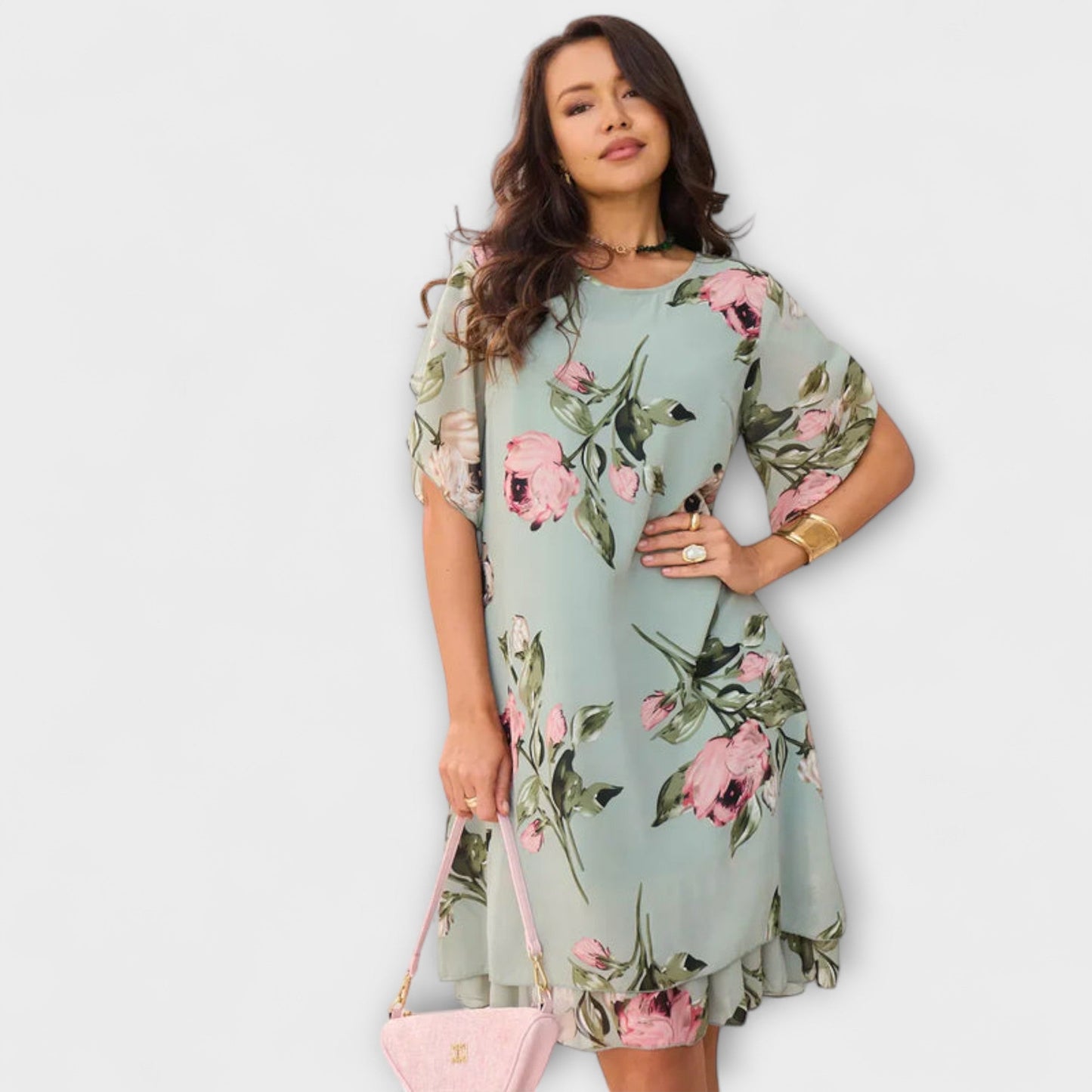 Melin - Elegantes Chiffonkleid