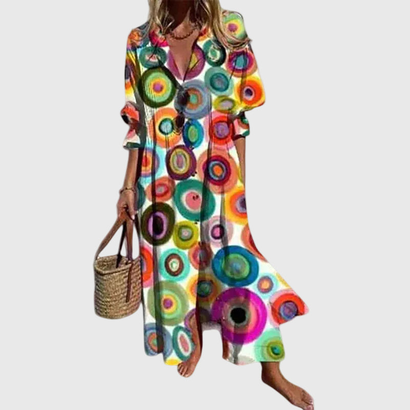 Zariah | Elegantes langes Kleid im Boho-Stil