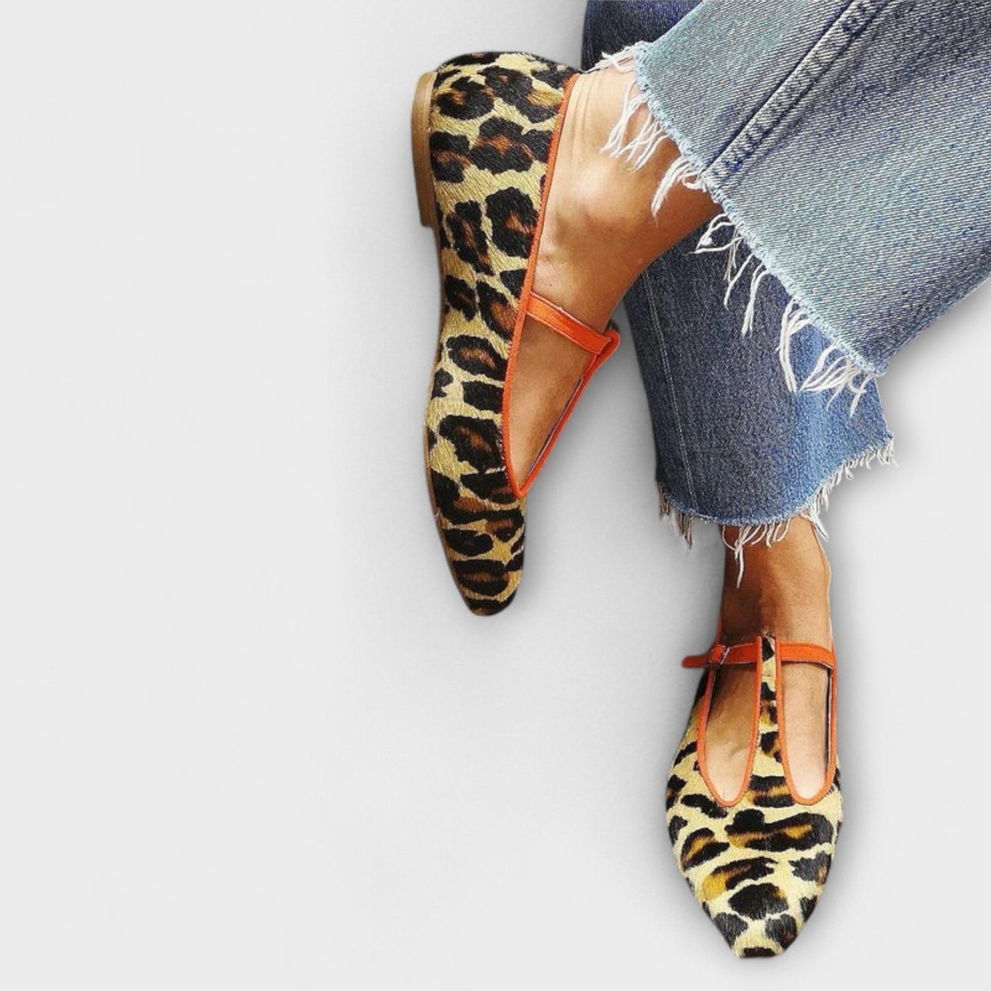 Gaia – Ballerinas mit spitzer Nase und Leopardenmuster