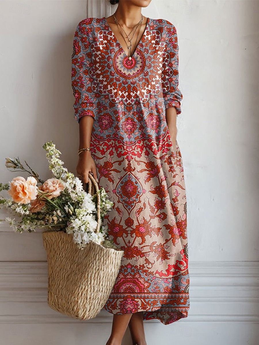 Verena™ | Boho-Kleid mit orientalischem Mandala